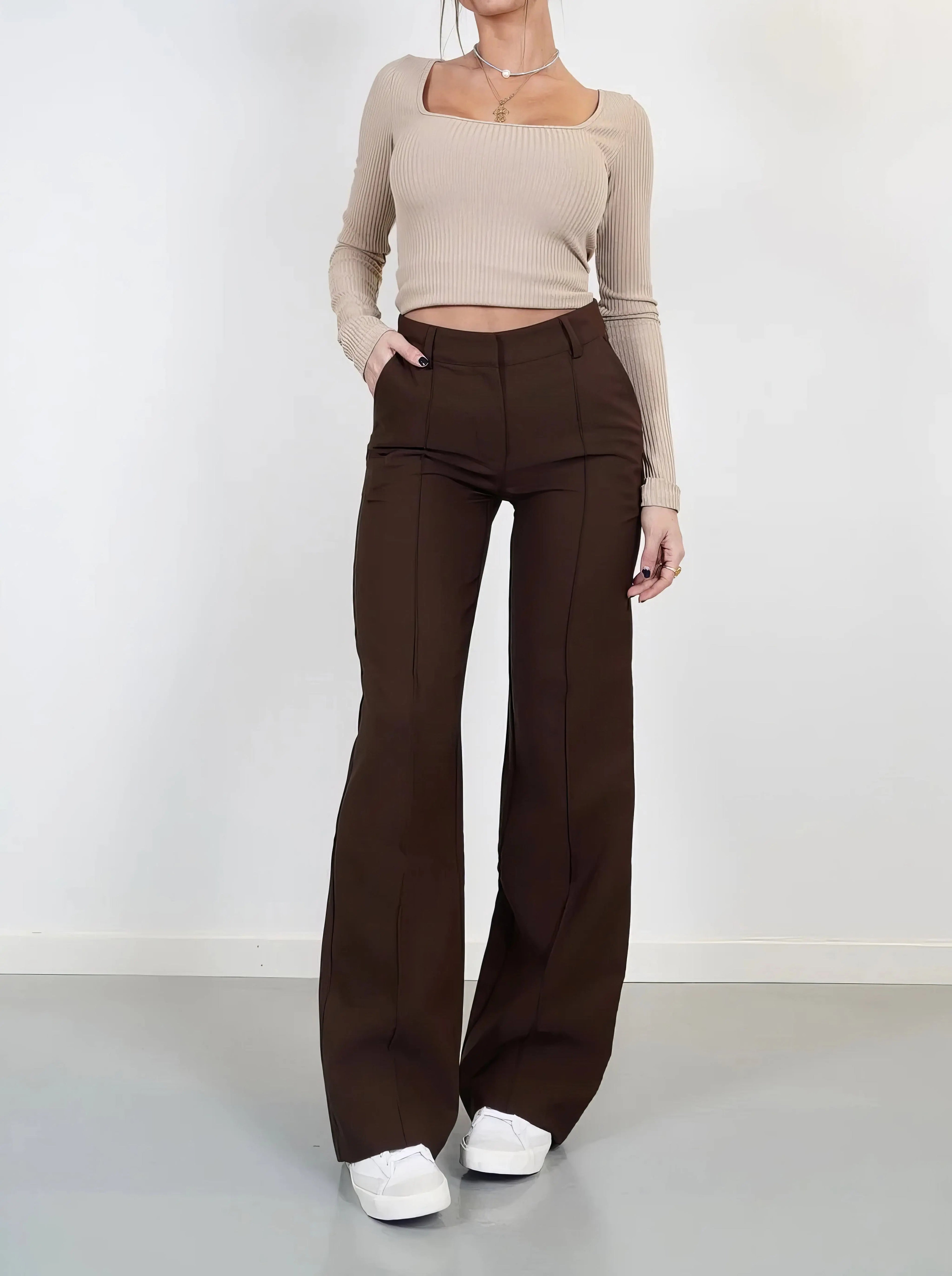Carina | High-Waisted Chic Hosen Zendoo.de