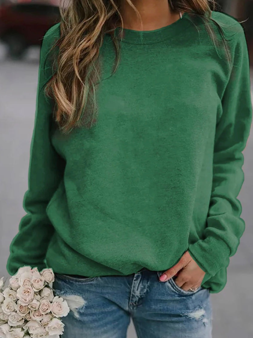 Basic Sweatshirt met Raglanmouwen – Zachte Jersey Stof