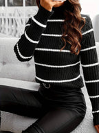 Geribde Coltrui met Horizontale Strepen