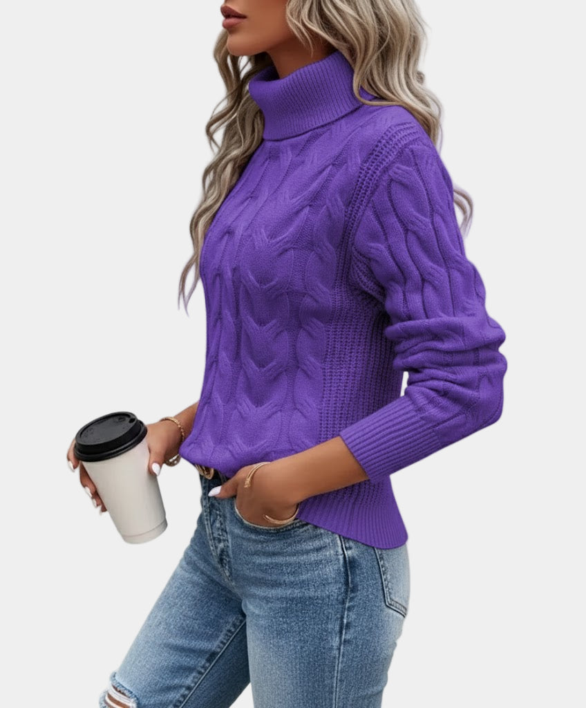 Emora Nova - Dames Kabelgebreide Coltrui - Winter