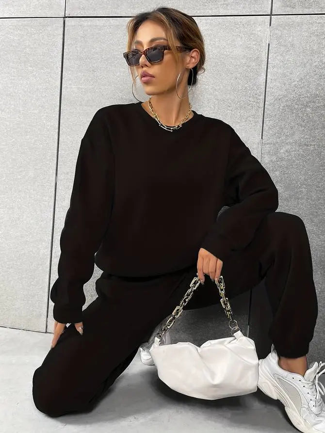 Lea | Trendy Chic Training Anzug [Pullover+Hosen] Zendoo.de