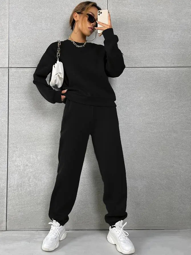 Lea | Trendy Chic Training Anzug [Pullover+Hosen] Zendoo.de