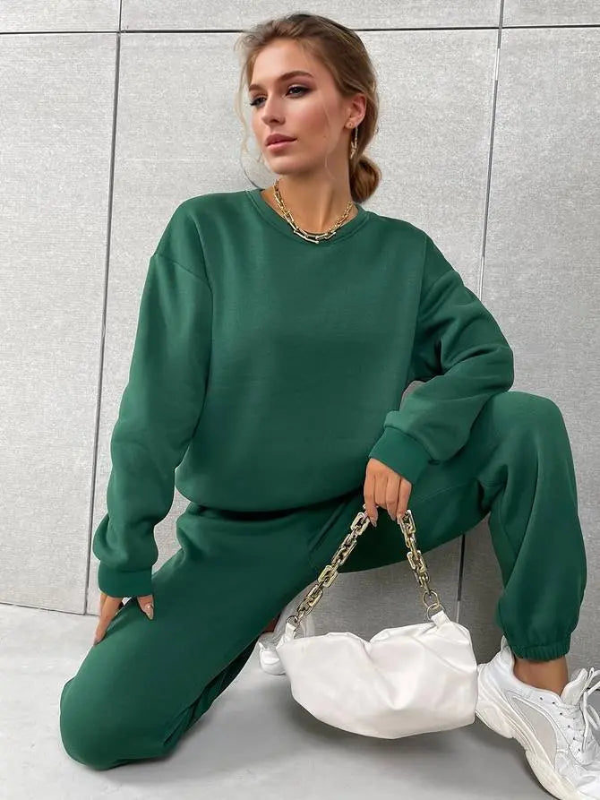 Lea | Trendy Chic Training Anzug [Pullover+Hosen] Zendoo.de