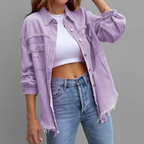 Verweerd Denim Jack – Opgerekt & Rafeleffect