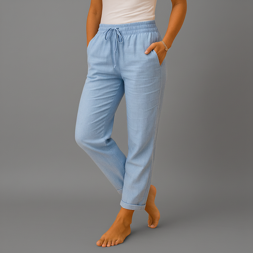 Lichtgewicht Linnen Broek – Elastische Tailleband