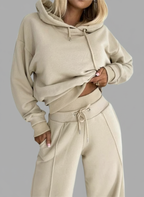 Loungewear Set met Hoodie en Wijde Pijpen