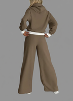 Loungewear Set met Hoodie en Wijde Pijpen