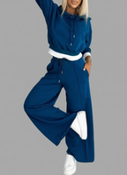 Loungewear Set met Hoodie en Wijde Pijpen