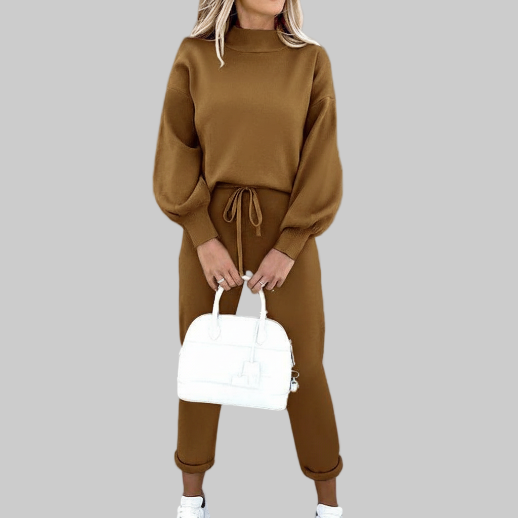 Zachte Gebreide Joggingpak Set – Relaxte Pasvorm