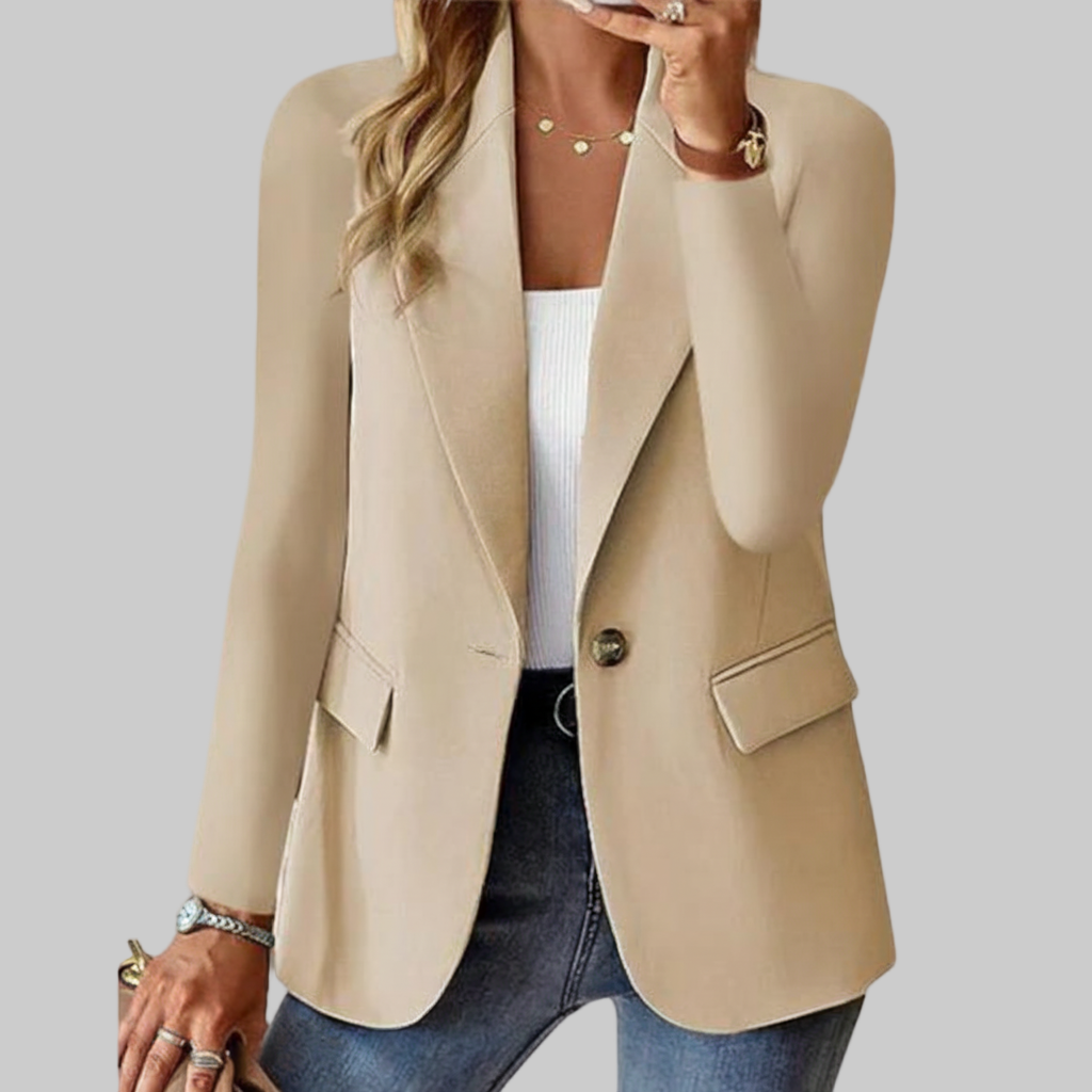 Getailleerde Blazer met Klassieke Reverskraag