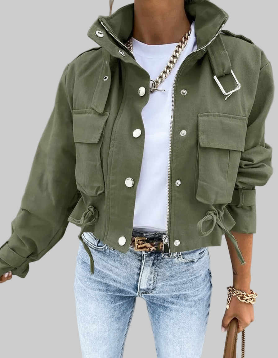 Gesp Sluiting Bomberjack – Gecropte Stijl