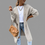 Lange Gebreide Cardigan – Oversized & Open Vallend
