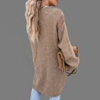 Lange Gebreide Cardigan – Oversized & Open Vallend