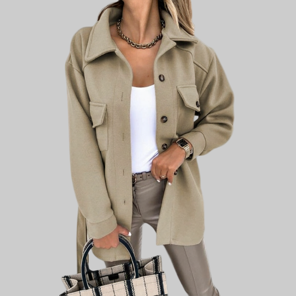 Oversized Shacket Jas – Stijlvolle Borstzakken