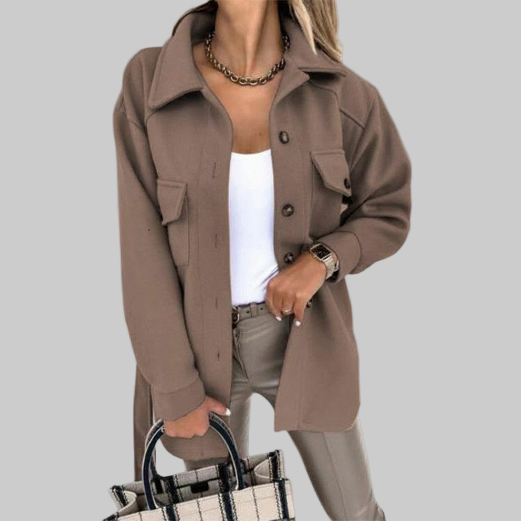 Oversized Shacket Jas – Stijlvolle Borstzakken