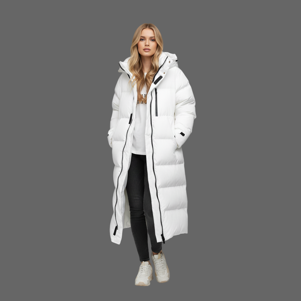 Extra Lange Pufferjas – Donsgevuld & Winddicht