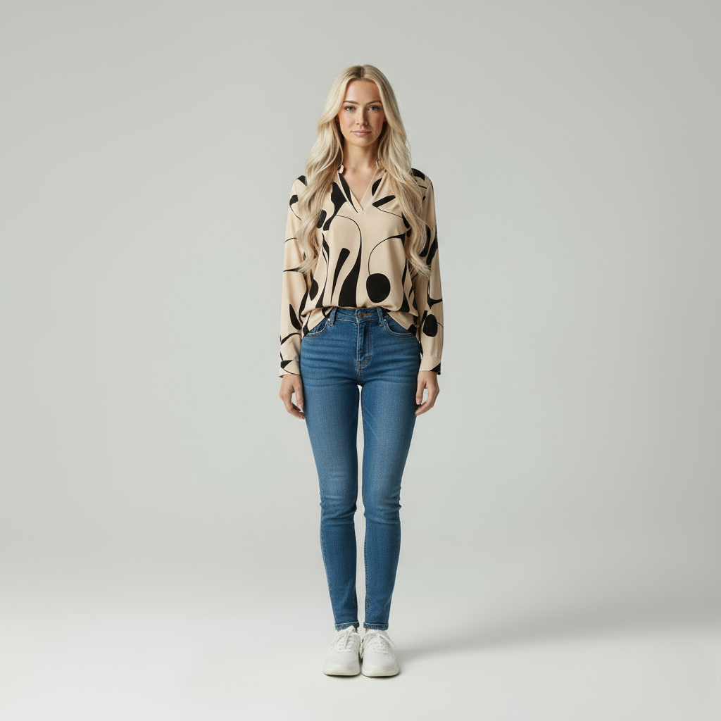 Emora Nova - Moderne Vrouw Elegante Blouse