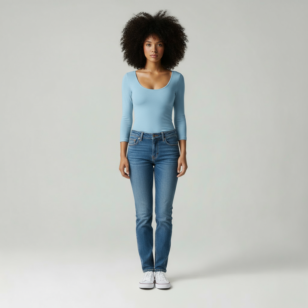 Emora Nova - Casual Dames T-shirt met 3/4 Mouwen