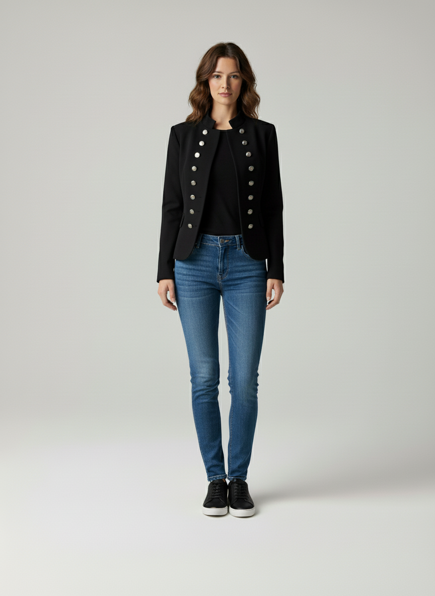 Tiffany I Moderne Vrouwen Blazer met Knopen
