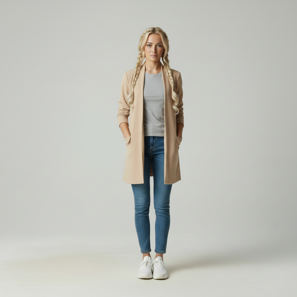 Emora Nova - Casual Chic Dames Blazer - Comfortabel Polyester Blend