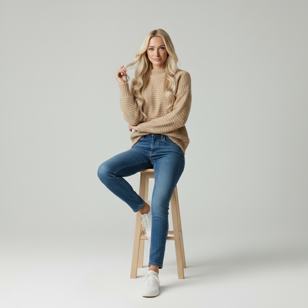 Emora Nova - Dames Gebreide Trui - Relaxed Fit
