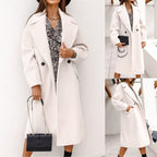 Emora Nova - Moderne Vrouwen Klassieke Wolmix Jas - Winter