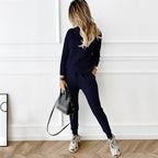 Emora Nova - Comfortabele Dames Loungewear Set met Diamantpatroon - Casual Chic