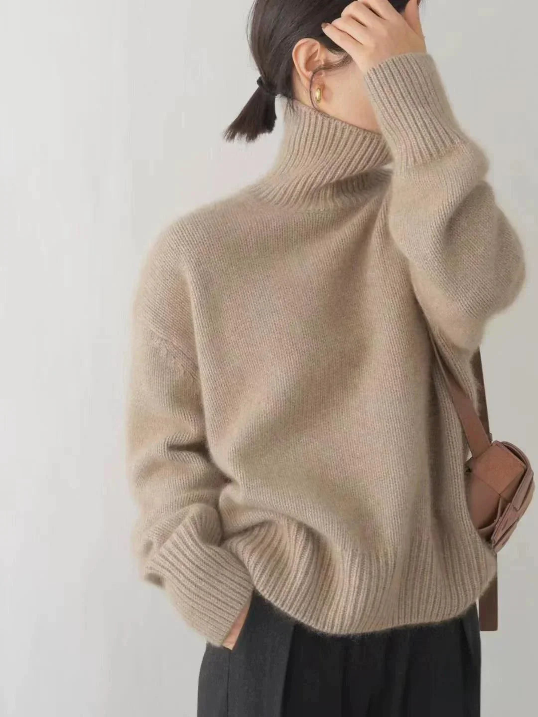 Casual Chic Gebreide Turtleneck Trui