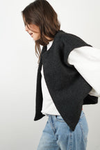 Textuur Vest – Luxe Mohairmix met Oversized Pasvorm