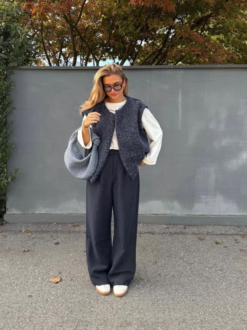 Textuur Vest – Luxe Mohairmix met Oversized Pasvorm