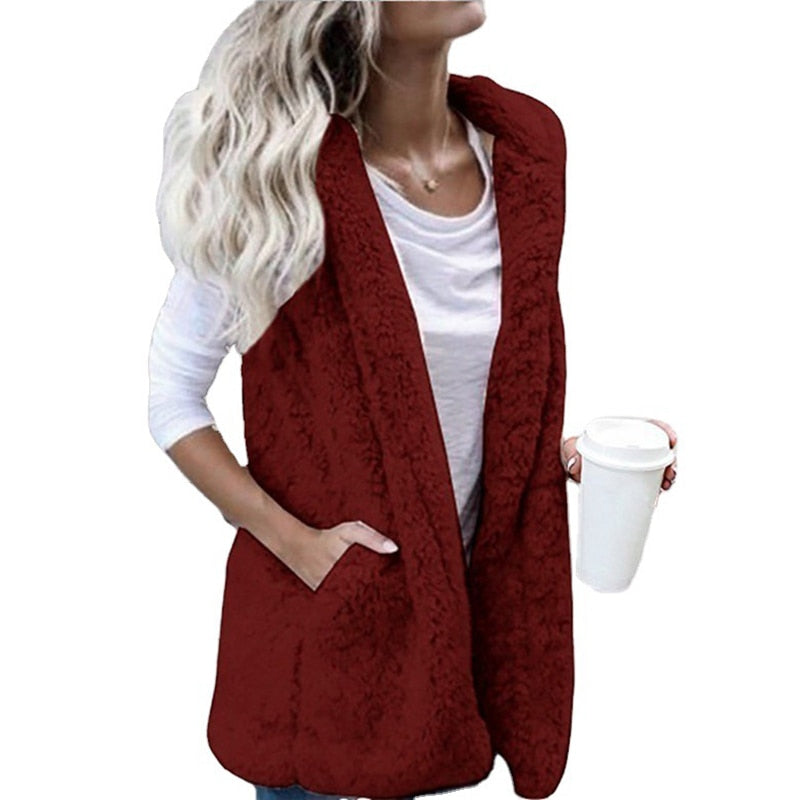 Emora Nova - Dames Zachte Fuzzy Vest - All Season