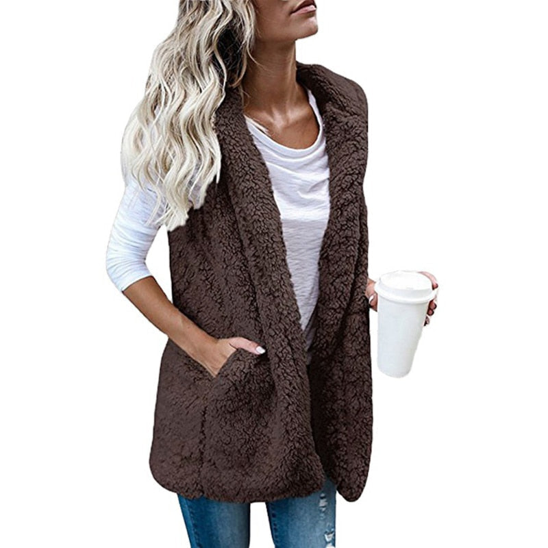 Emora Nova - Dames Zachte Fuzzy Vest - All Season