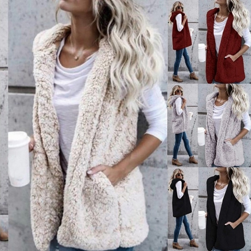 Emora Nova - Dames Zachte Fuzzy Vest - All Season