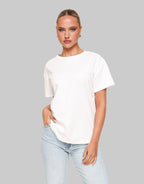 Witte Oversized Basic SS - T-shirt - Olivia & Kate