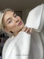 Luxe Geborstelde Trui – Zachte Mohair Look Fit