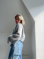 Luxe Geborstelde Trui – Zachte Mohair Look Fit