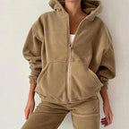 Oversized Fleece Trainingspak – Jogger met Capuchon