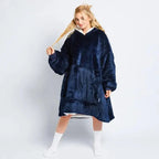Oversized Fleece Deken Hoodie – Pluche Sherpa Voering