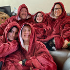 Oversized Fleece Deken Hoodie – Pluche Sherpa Voering