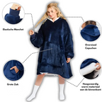 Oversized Fleece Deken Hoodie – Pluche Sherpa Voering