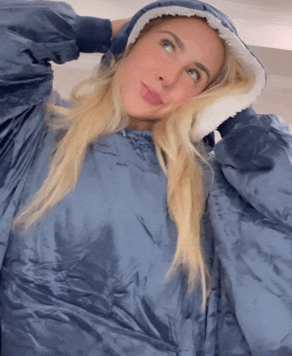 Oversized Fleece Deken Hoodie – Pluche Sherpa Voering