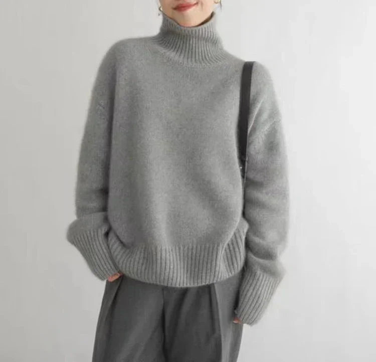 Casual Chic Gebreide Turtleneck Trui