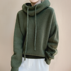 Luxe Gebreide Hoodie – Oversized Pasvorm Met Tunnelkoord