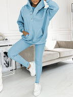 Emora Nova - Loungewear Set met Capuchon en Pouch Pocket