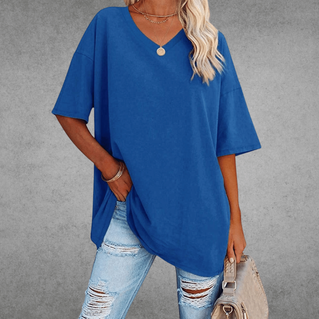 Emora Nova - Hedendaagse Vrouw Oversized T-Shirt - Zwart