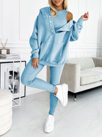 Emora Nova - Loungewear Set met Capuchon en Pouch Pocket