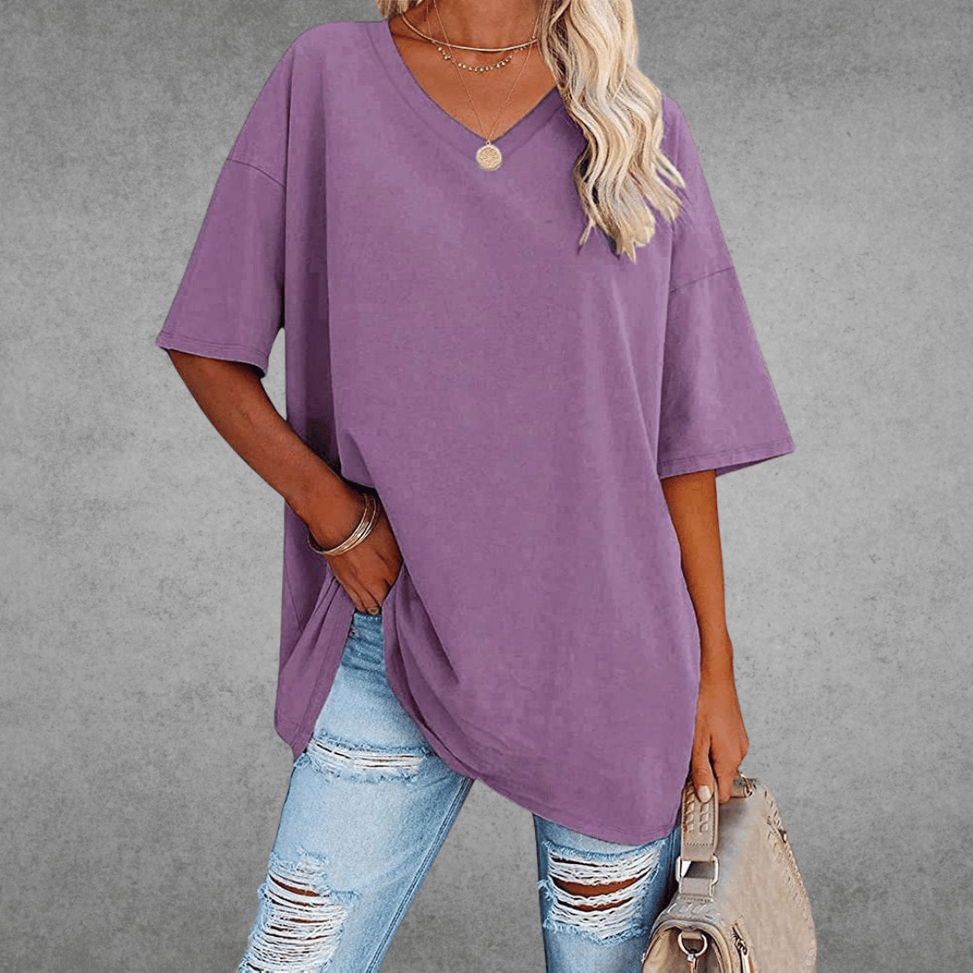 Emora Nova - Hedendaagse Vrouw Oversized T-Shirt - Zwart