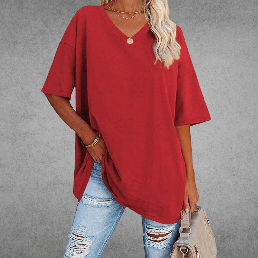 Emora Nova - Hedendaagse Vrouw Oversized T-Shirt - Zwart
