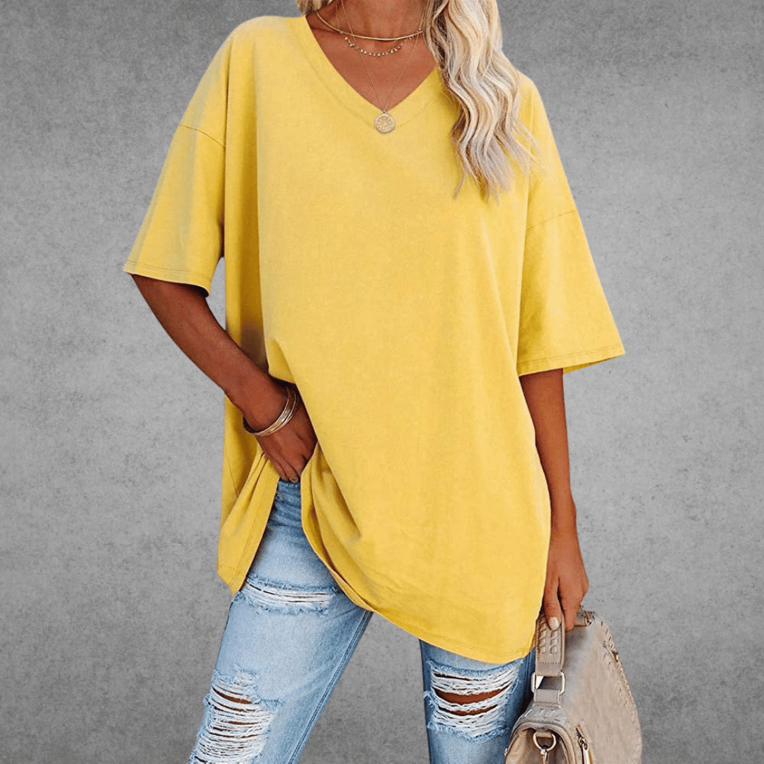 Emora Nova - Hedendaagse Vrouw Oversized T-Shirt - Zwart