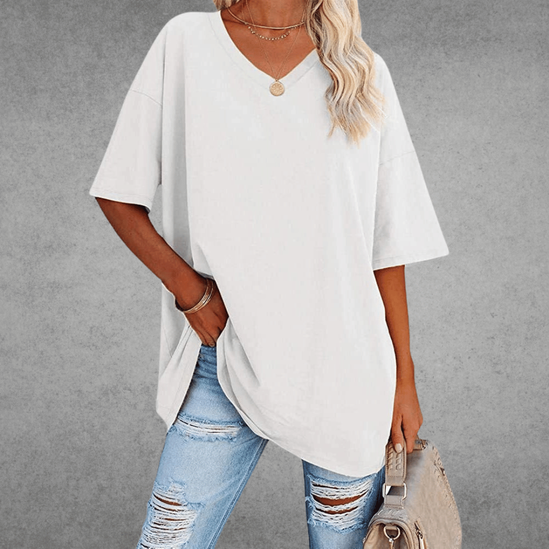 Emora Nova - Hedendaagse Vrouw Oversized T-Shirt - Zwart
